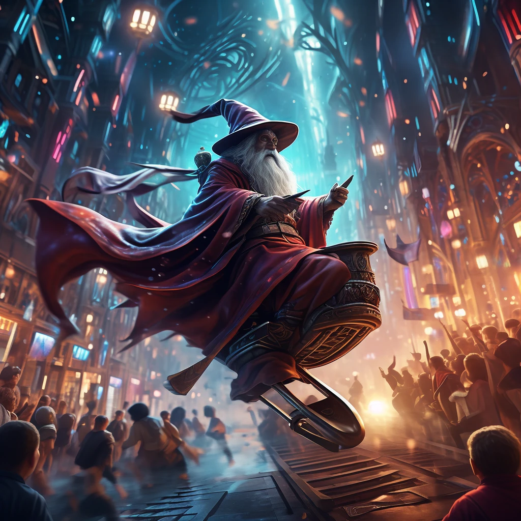 Flying Broomstick Race/飞行扫帚比赛/飛行ほうきの競争