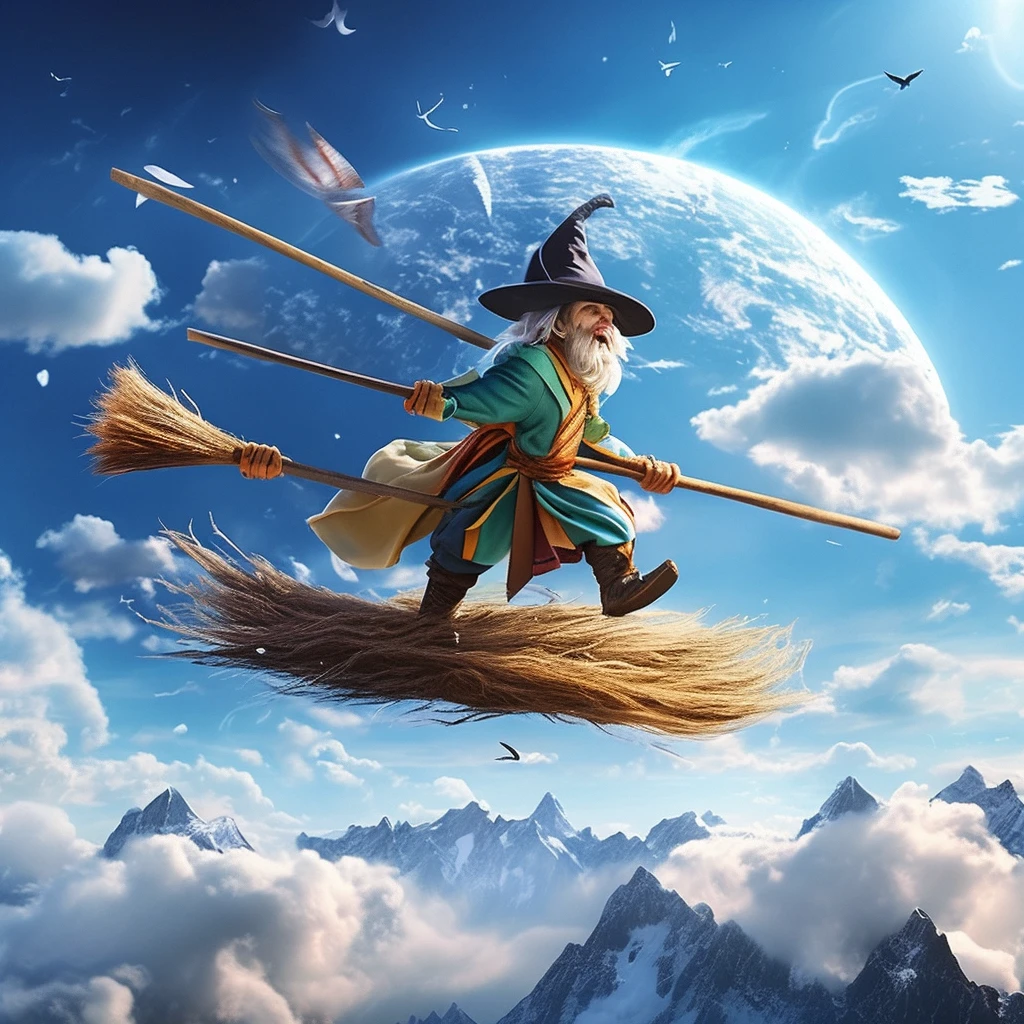 Flying Broomstick Race/飞行扫帚比赛/飛行ほうきの競争