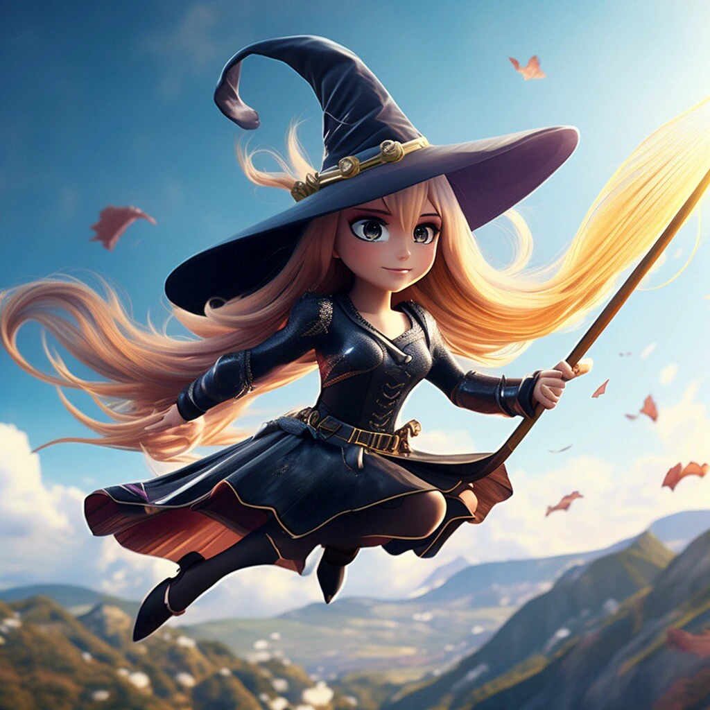 Flying Broomstick Race/飞行扫帚比赛/飛行ほうきの競争