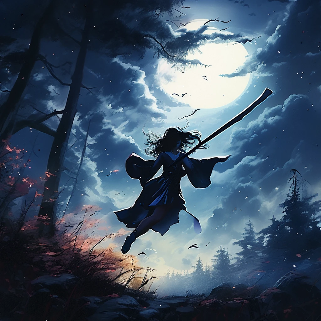 Flying Broomstick Race/飞行扫帚比赛/飛行ほうきの競争
