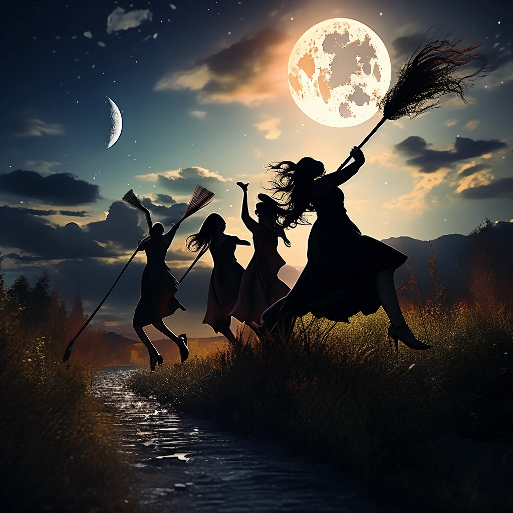 Flying Broomstick Race/飞行扫帚比赛/飛行ほうきの競争
