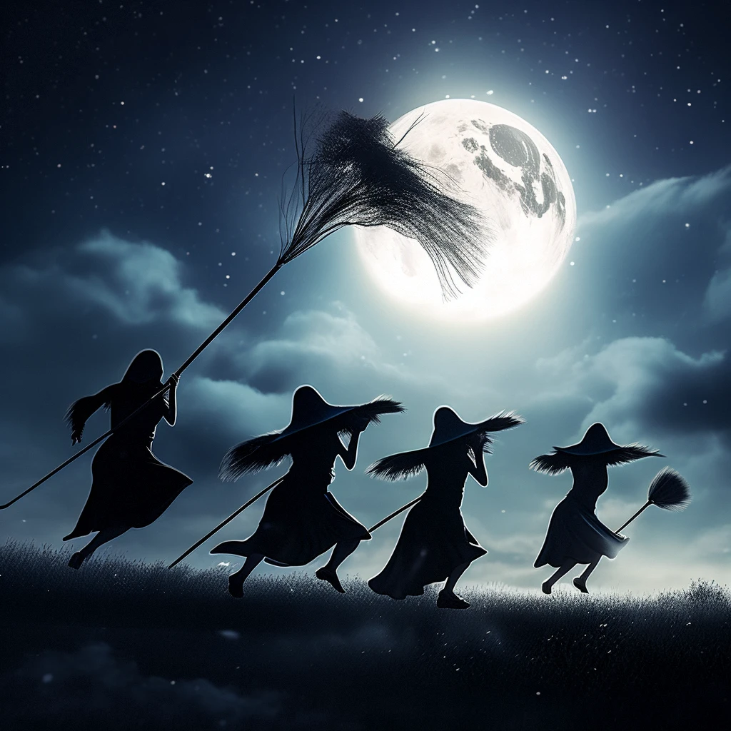 Flying Broomstick Race/飞行扫帚比赛/飛行ほうきの競争