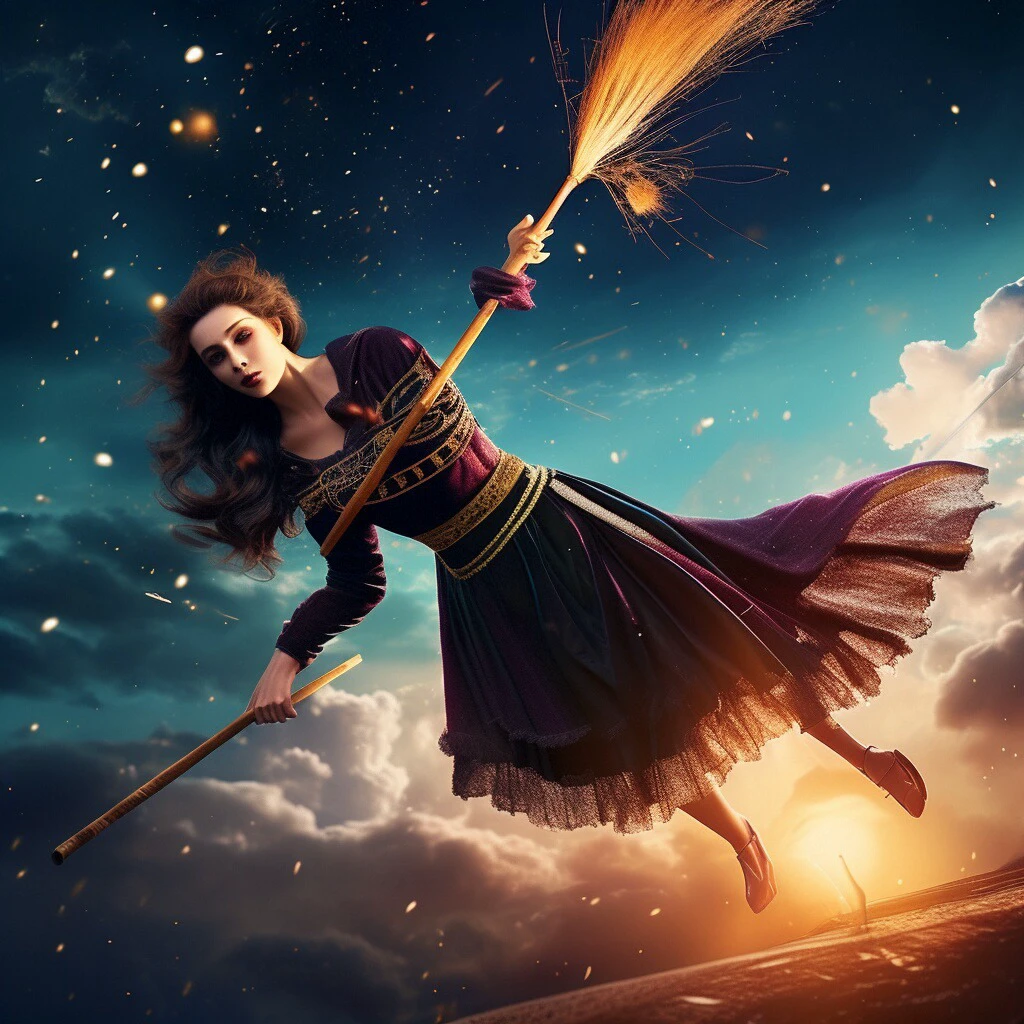 Flying Broomstick Race/飞行扫帚比赛/飛行ほうきの競争