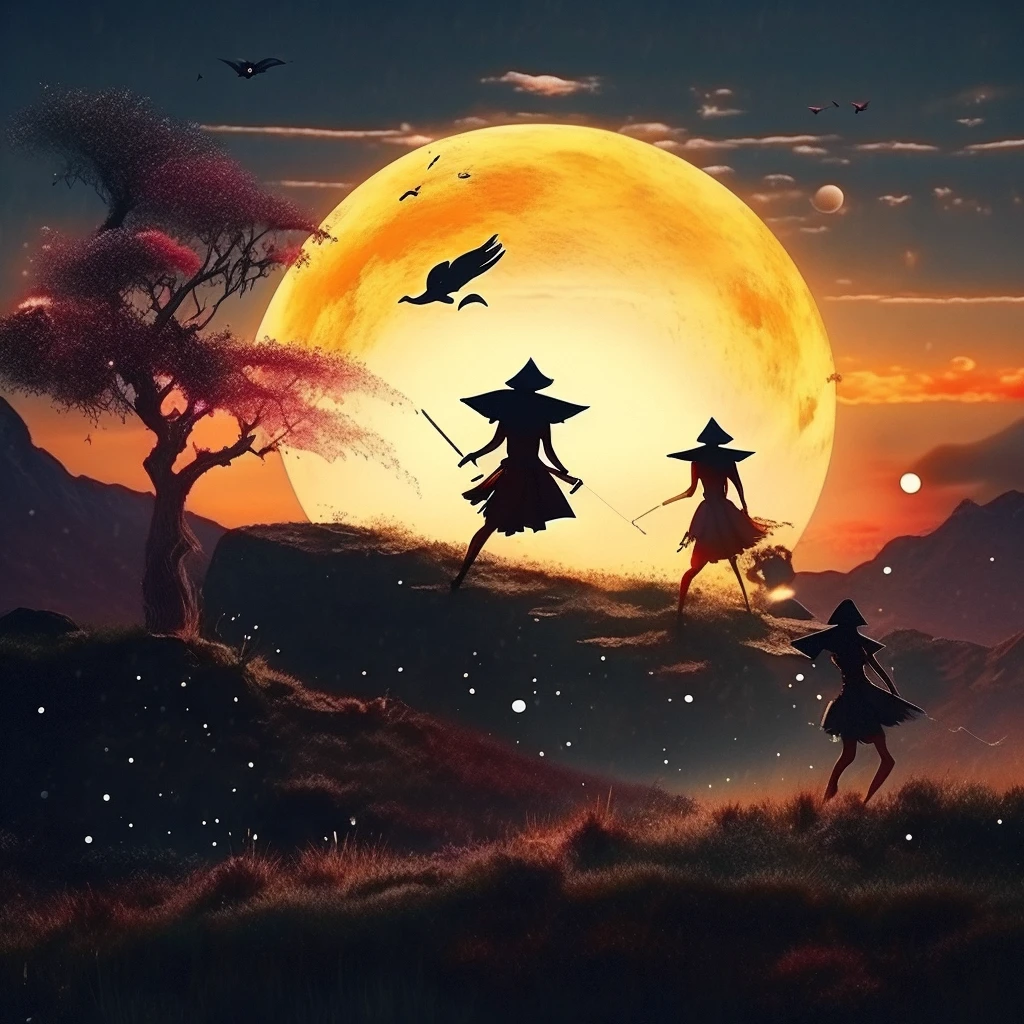 Flying Broomstick Race/飞行扫帚比赛/飛行ほうきの競争