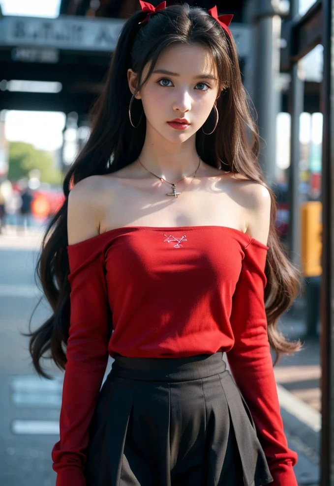 Red dress girl