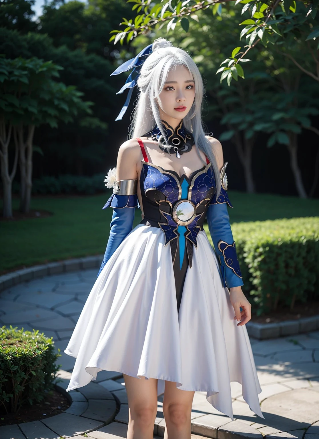 White hair 