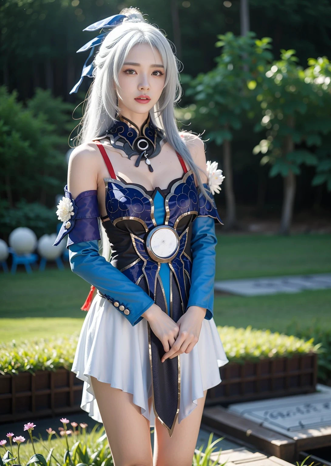 White hair 