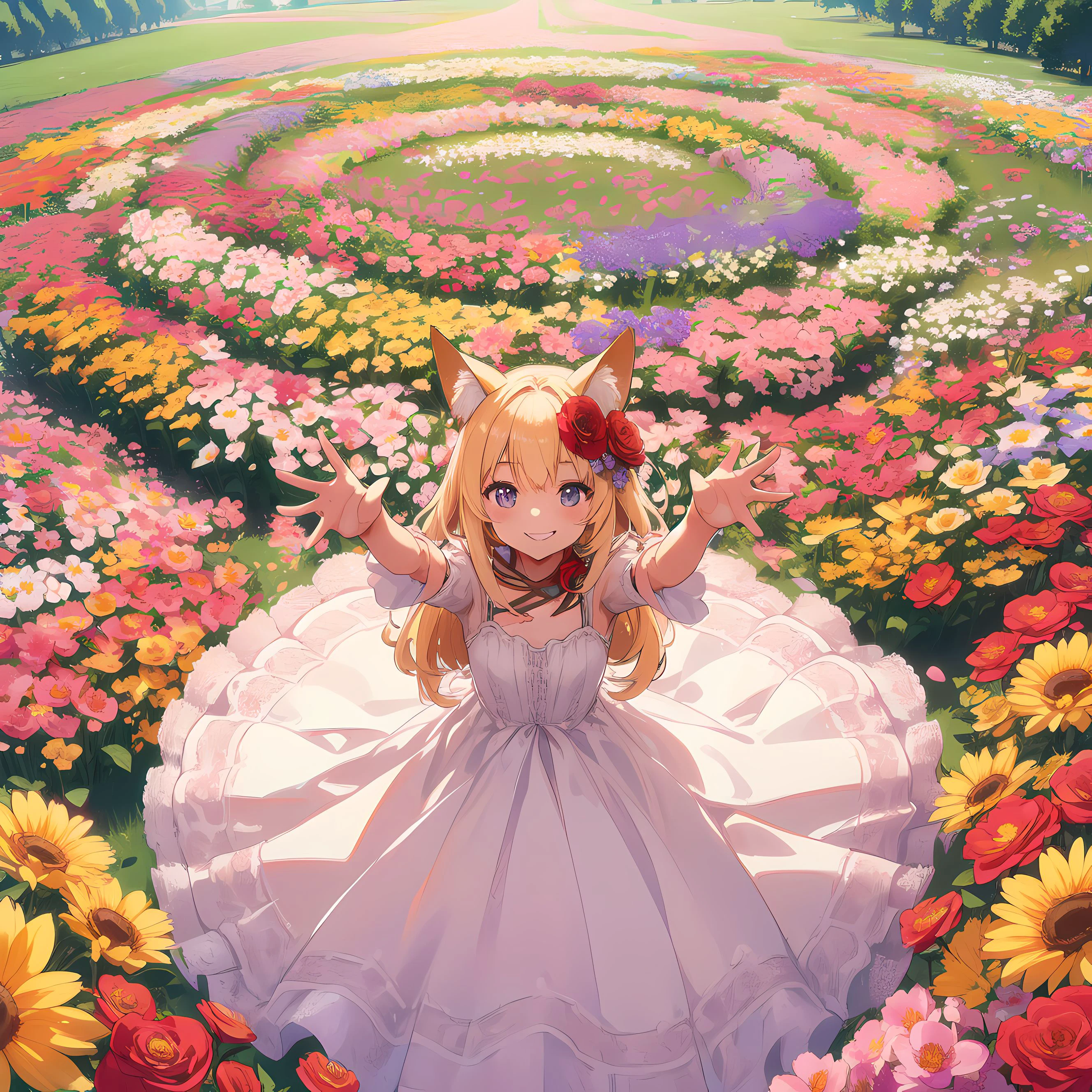 渦巻き花畑