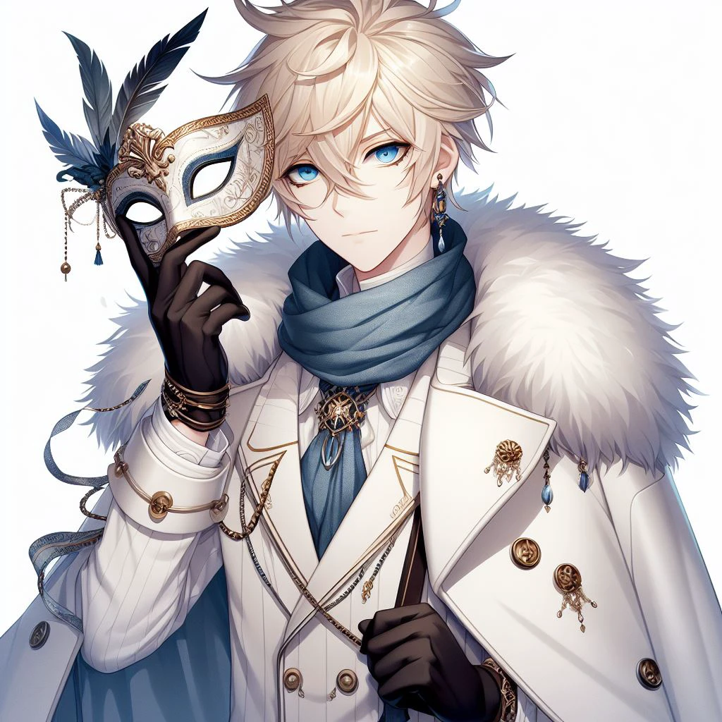 Blonde-spiked hair boy