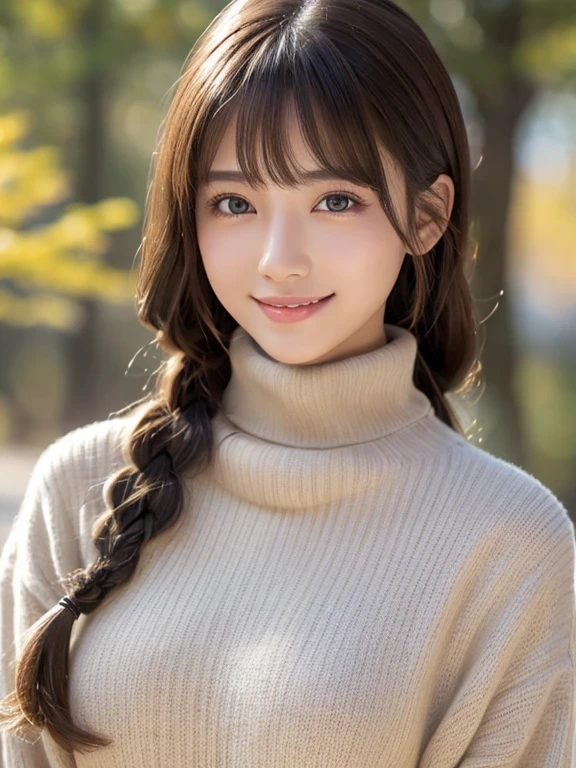 タートルネック美女