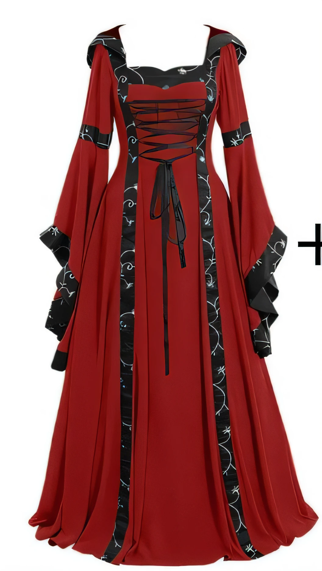 Middle ages Princess Dress, Red dress, Green dress, Halloween costume