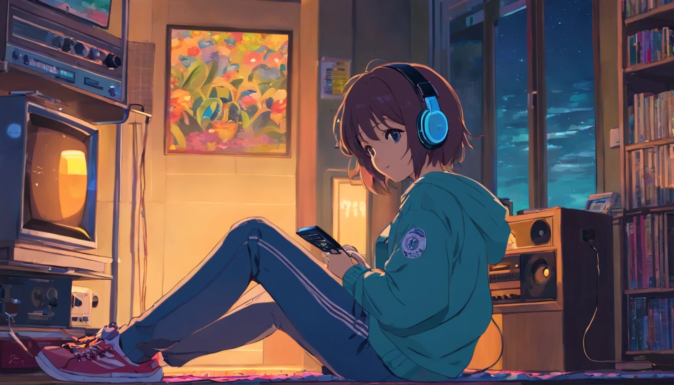 Anime Garotinha Estudando 