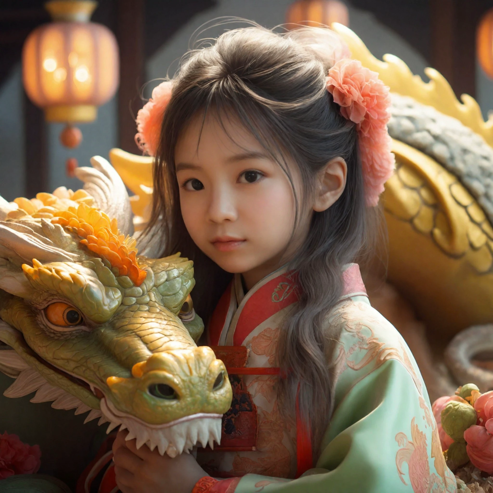 女孩与龙
