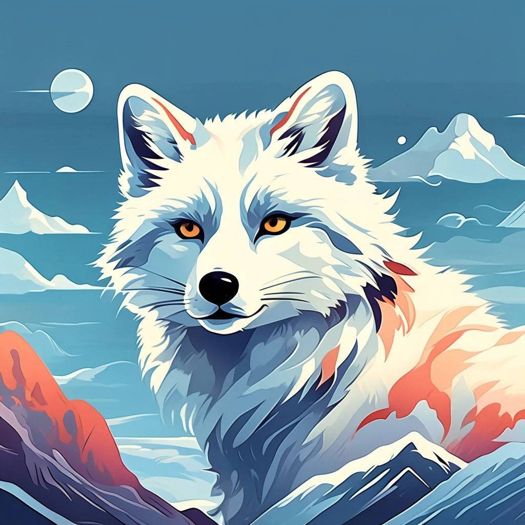 arctic fox/北极狐/ホッキョクギツネ