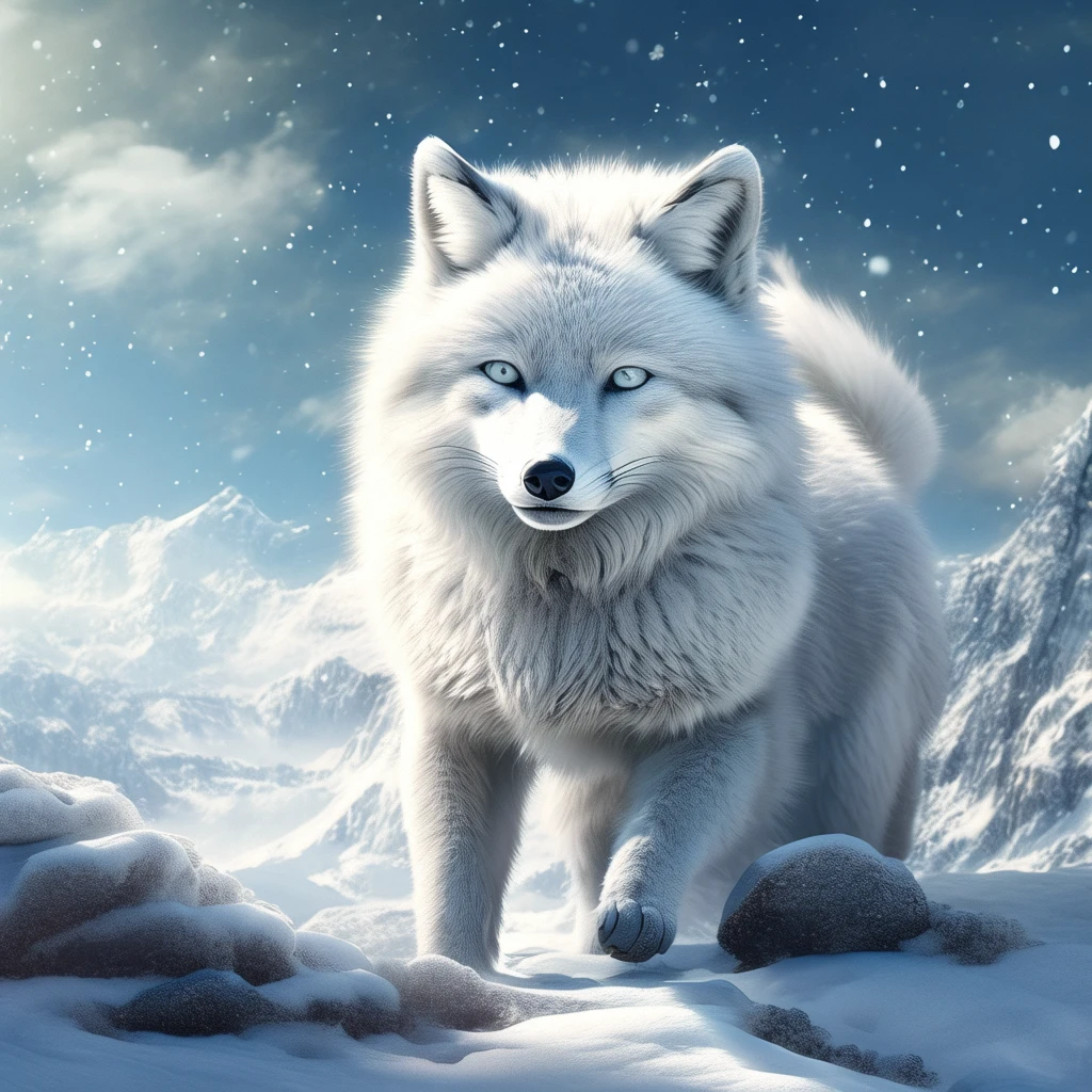 arctic fox/北极狐/ホッキョクギツネ