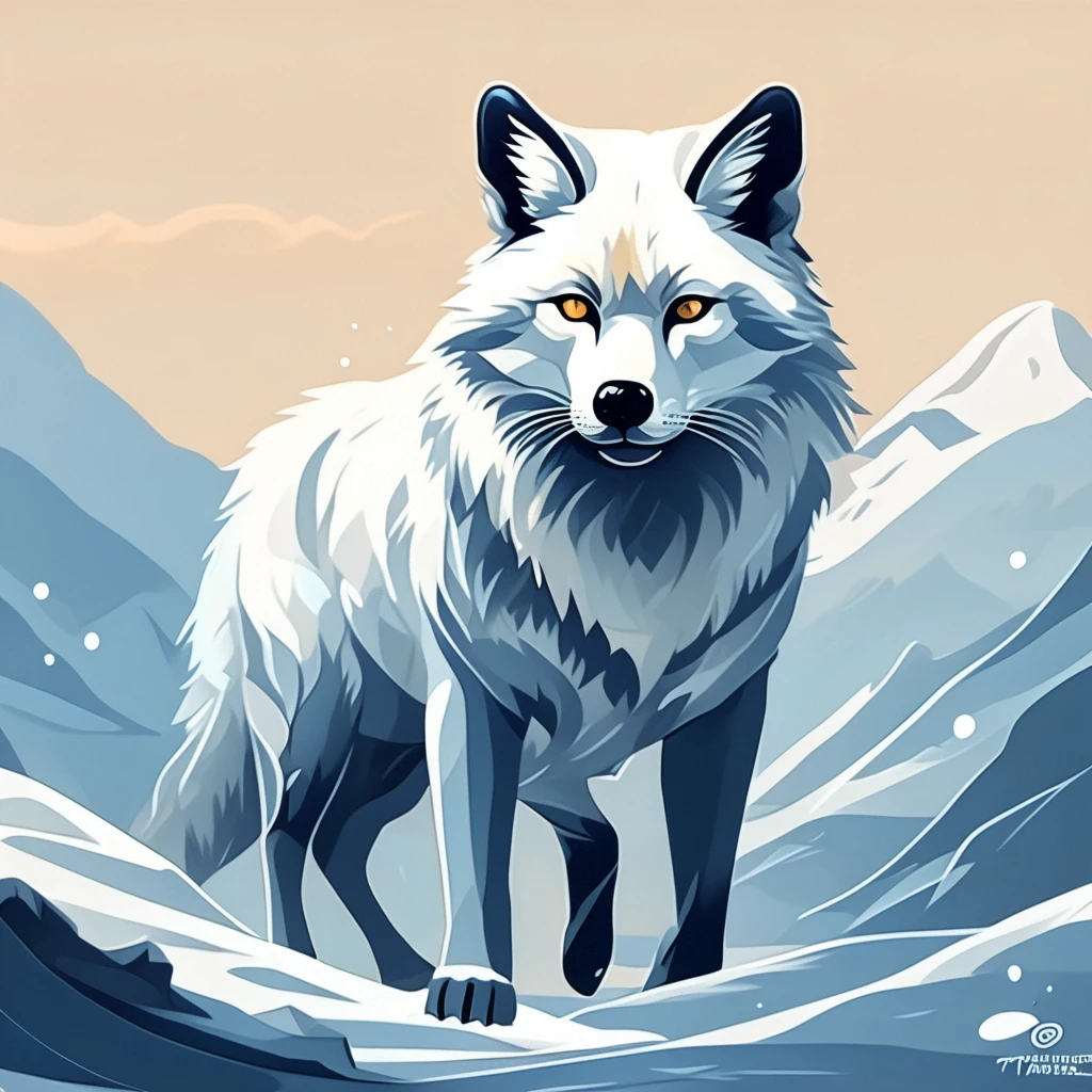 arctic fox/北极狐/ホッキョクギツネ