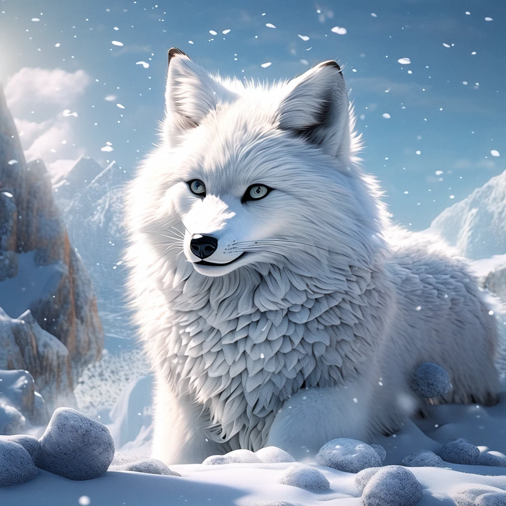 arctic fox/北极狐/ホッキョクギツネ