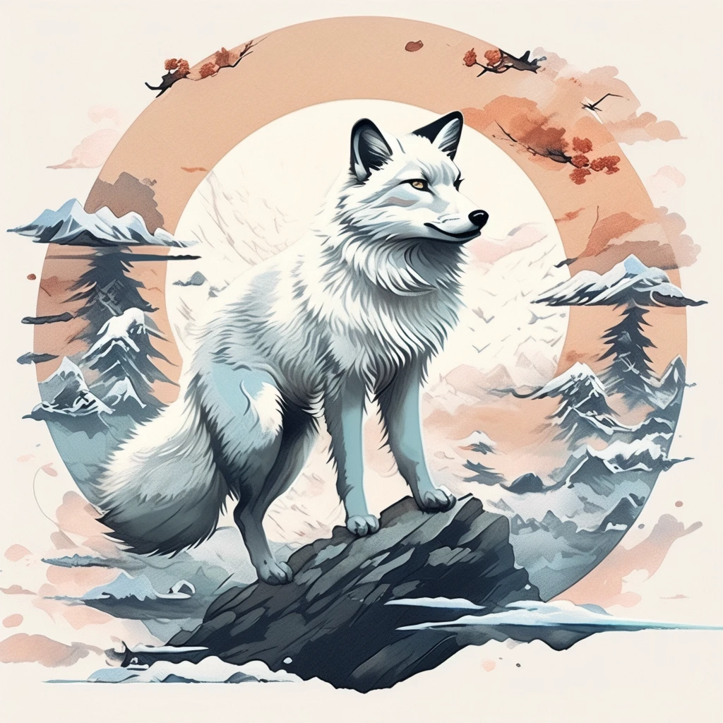 arctic fox/北极狐/ホッキョクギツネ