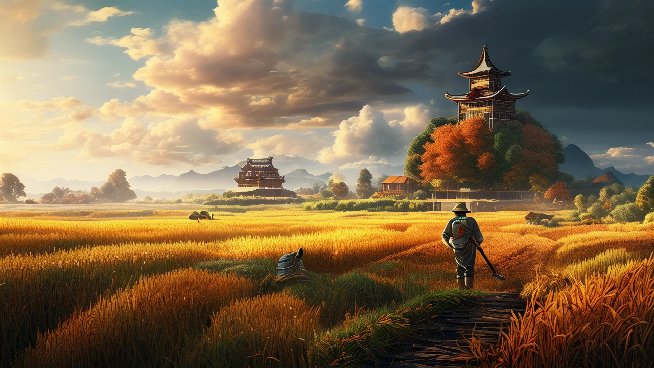 rice paddy/稻田/稲田