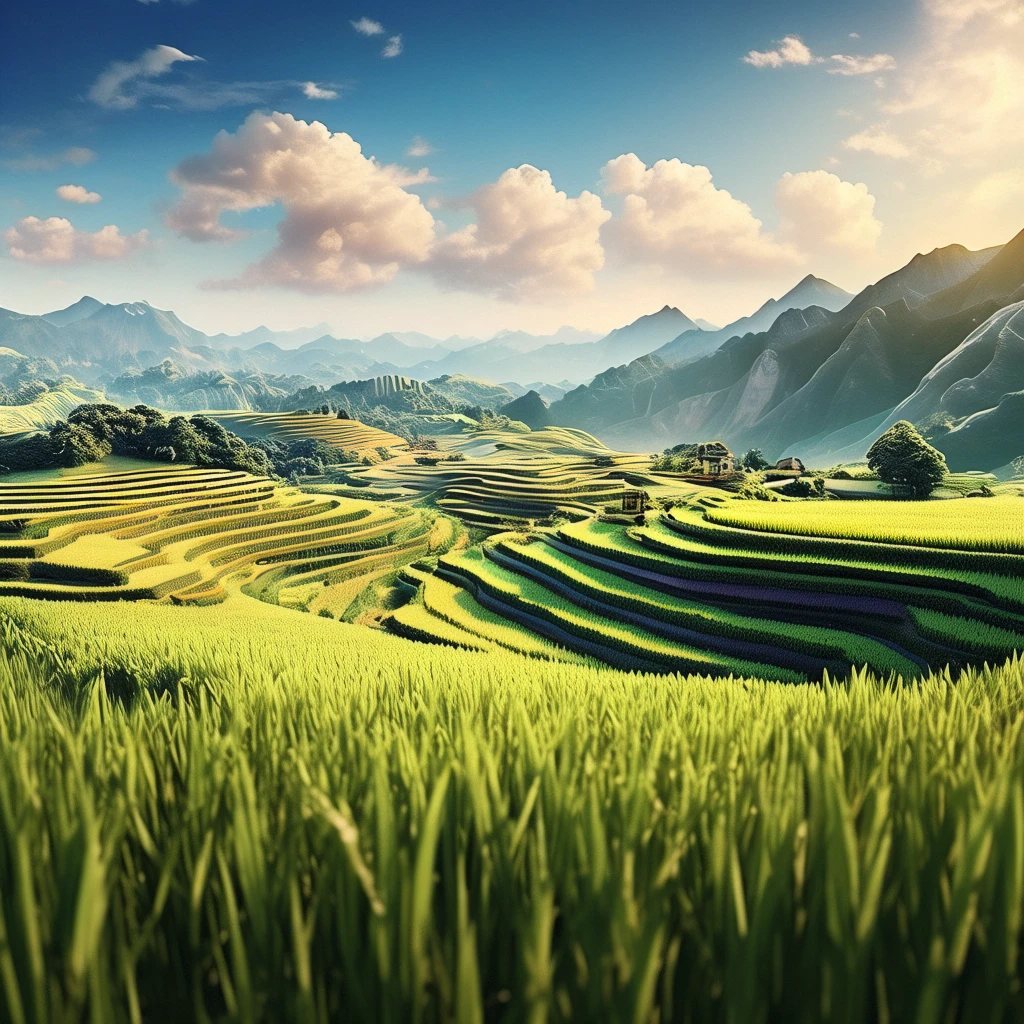 rice paddy/稻田/稲田