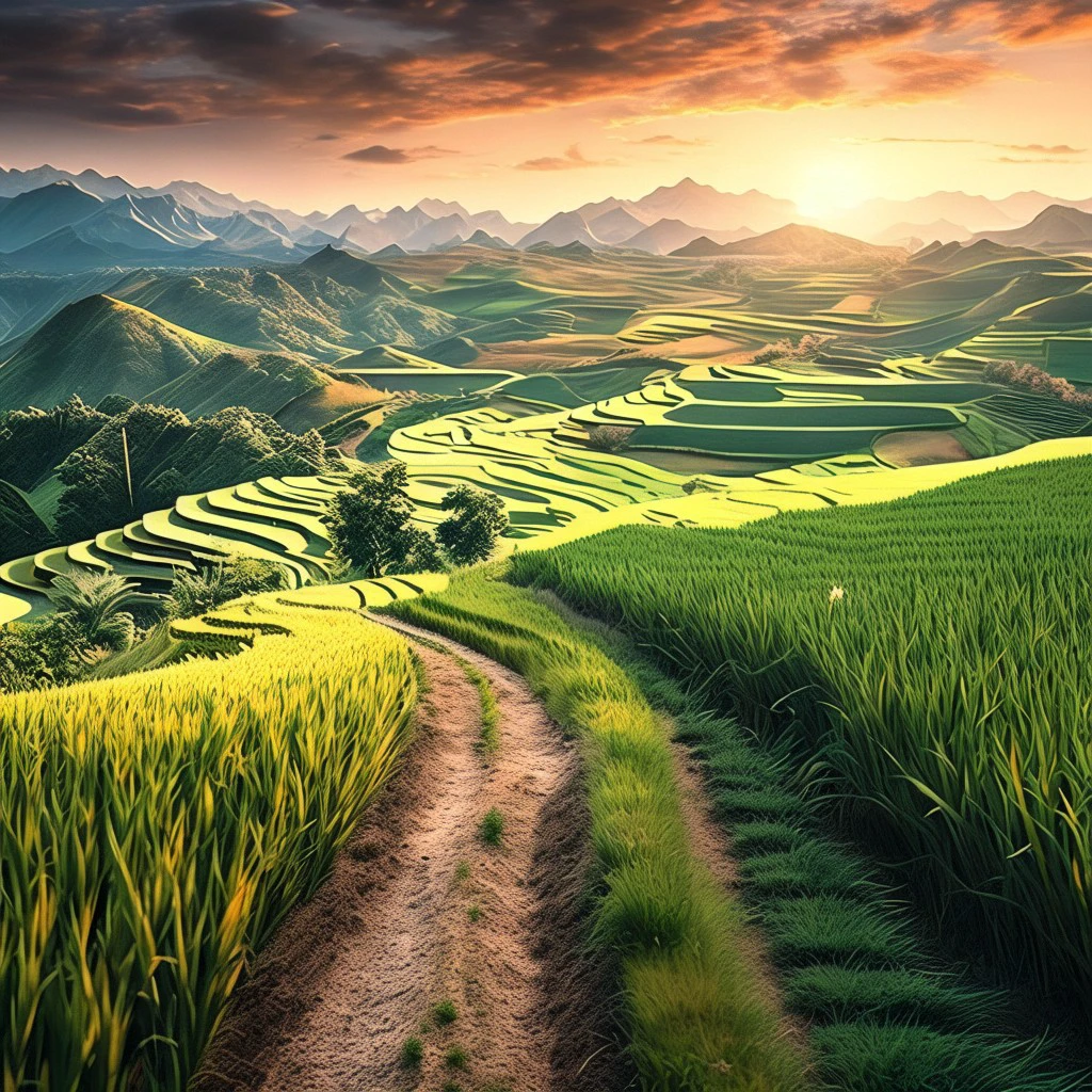 rice paddy/稻田/稲田