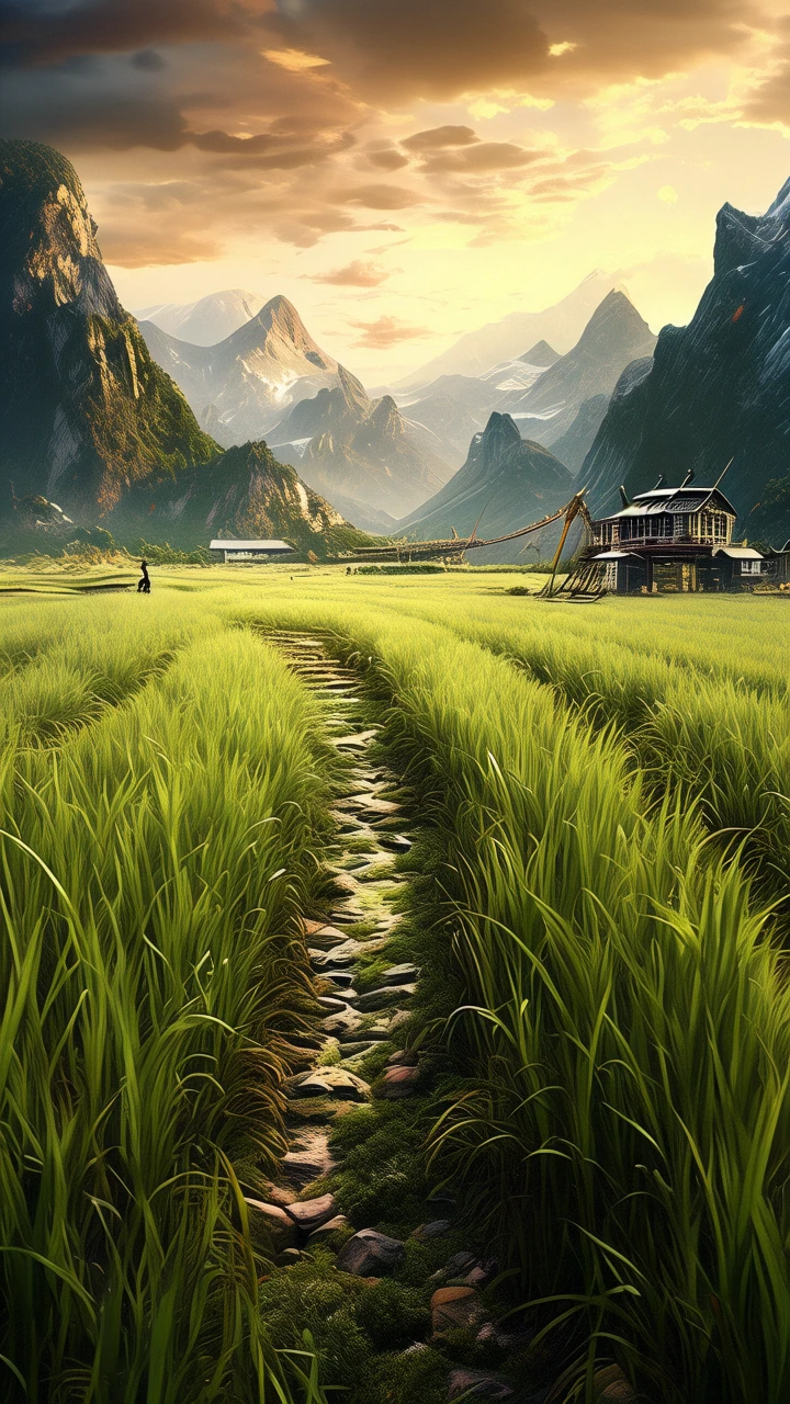 rice paddy/稻田/稲田
