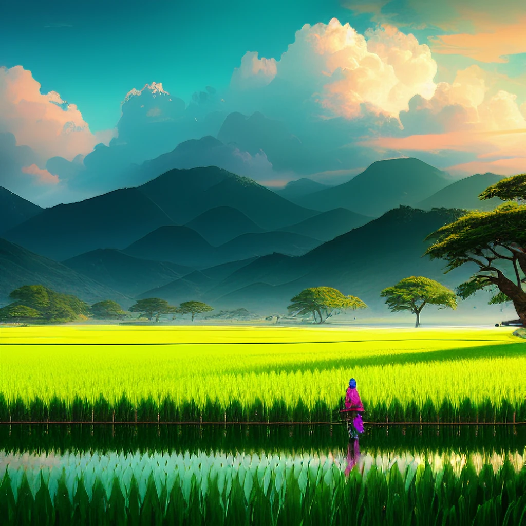 rice paddy/稻田/稲田