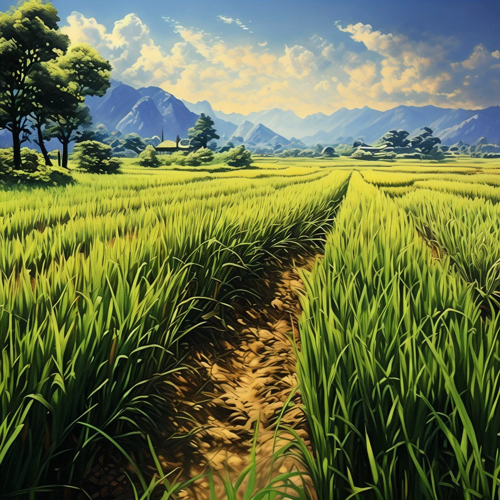 rice paddy/稻田/稲田