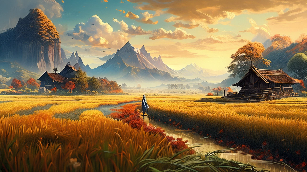 rice paddy/稻田/稲田