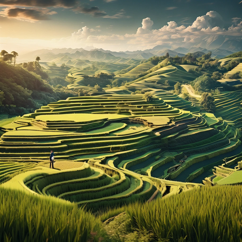 rice paddy/稻田/稲田