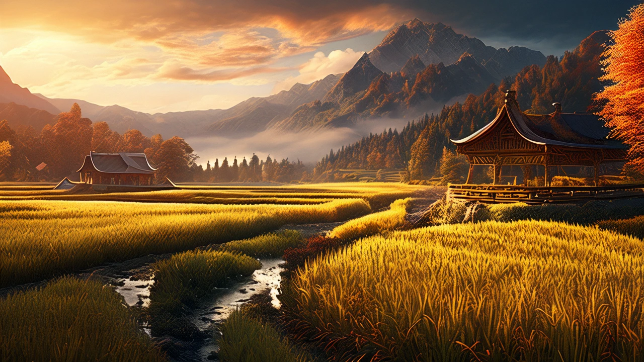 rice paddy/稻田/稲田