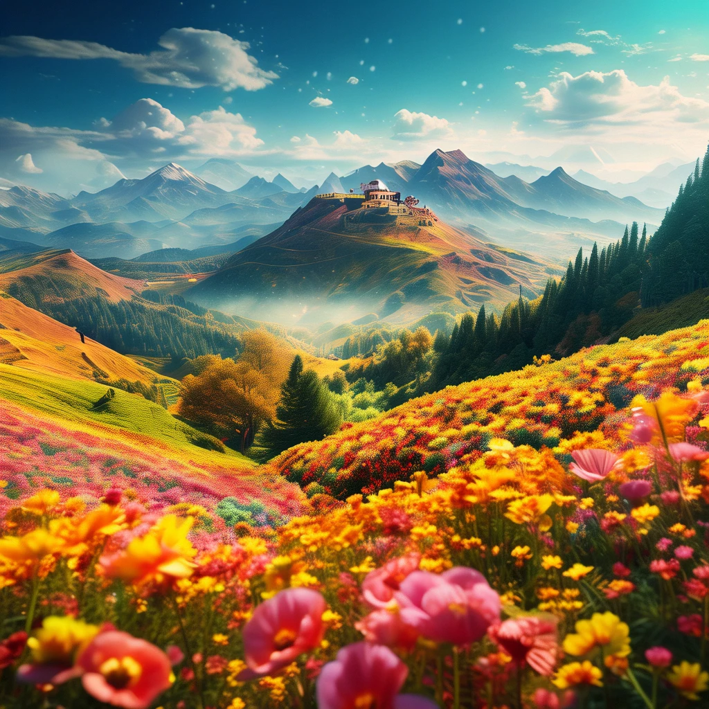 sea of flowers/花海/花の海
