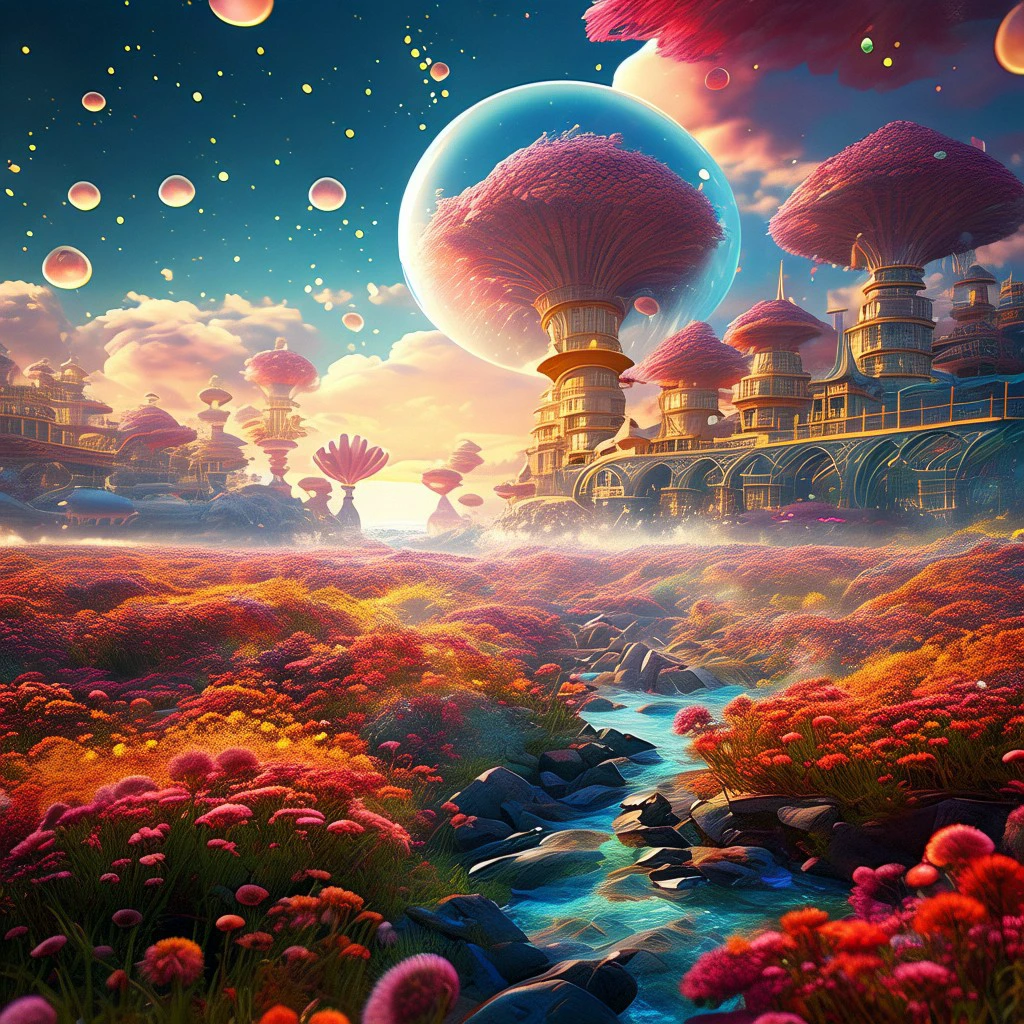 sea of flowers/花海/花の海