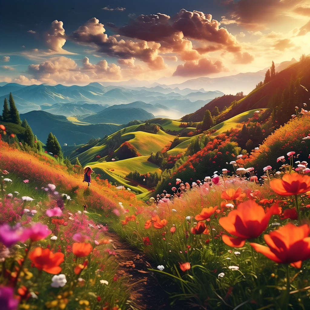 sea of flowers/花海/花の海