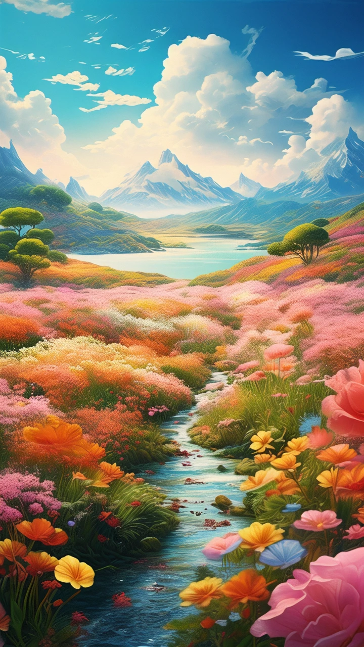 sea of flowers/花海/花の海