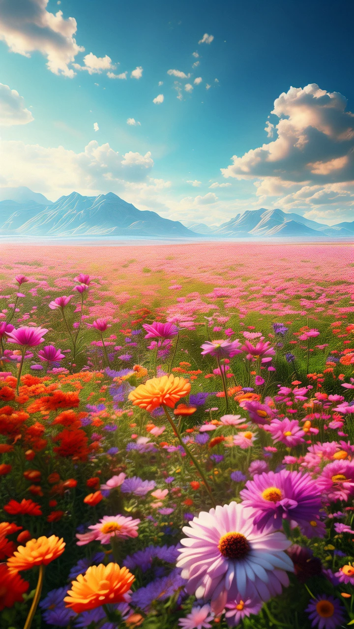 sea of flowers/花海/花の海
