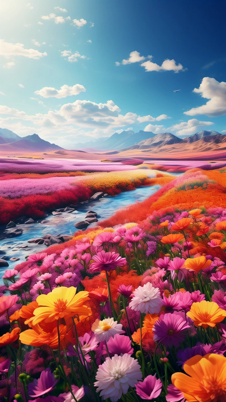sea of flowers/花海/花の海