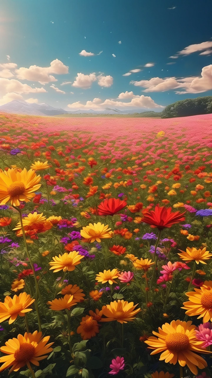 sea of flowers/花海/花の海