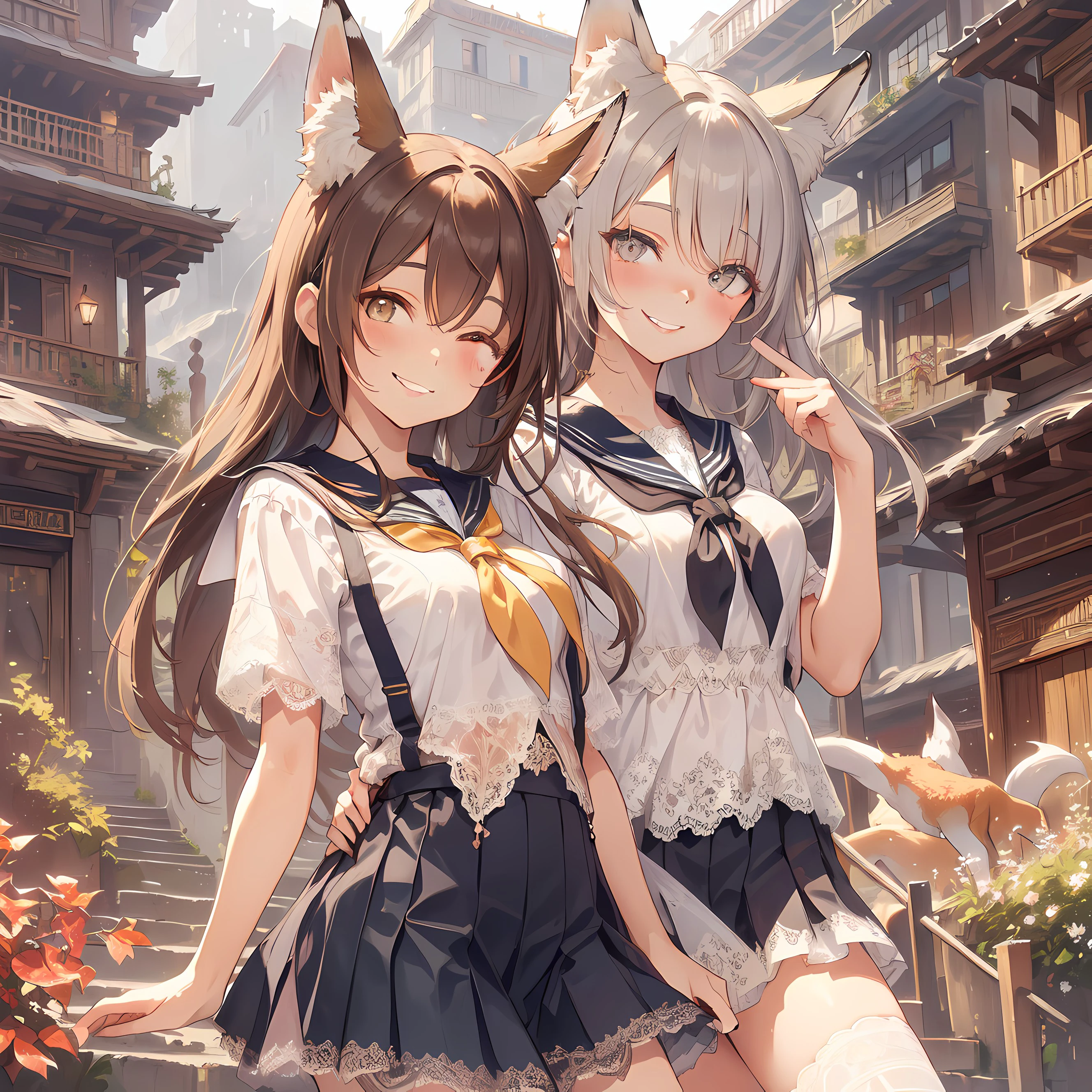 狐少女と古都