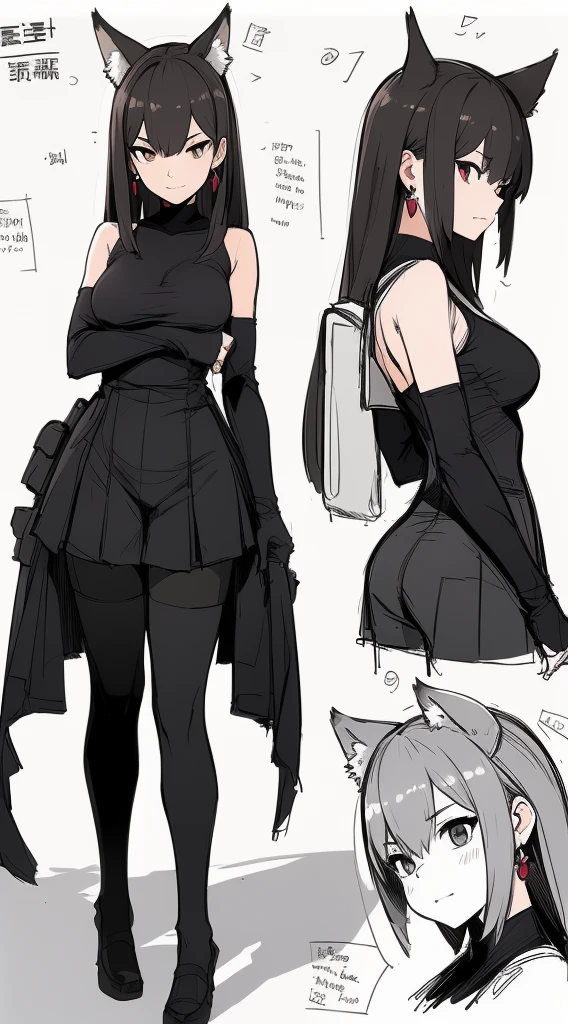cat or fox？ Today's challenge theme: character design sheet/角色设计表/キャラクターデザインシート