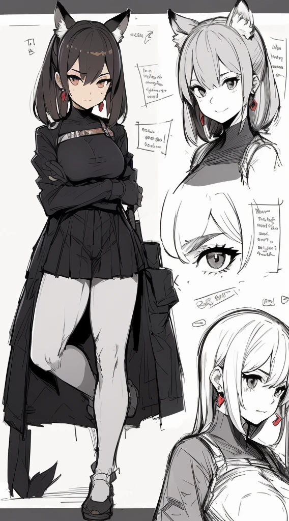 cat or fox？ Today's challenge theme: character design sheet/角色设计表/キャラクターデザインシート