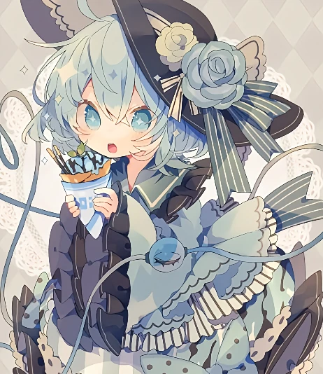 パフェを食べるこいしちゃん