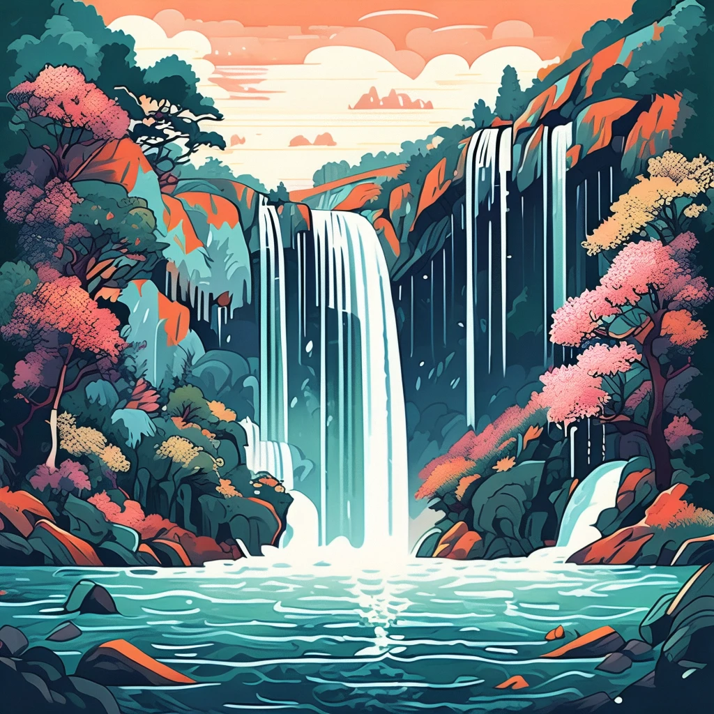 Waterfall/瀑布/滝