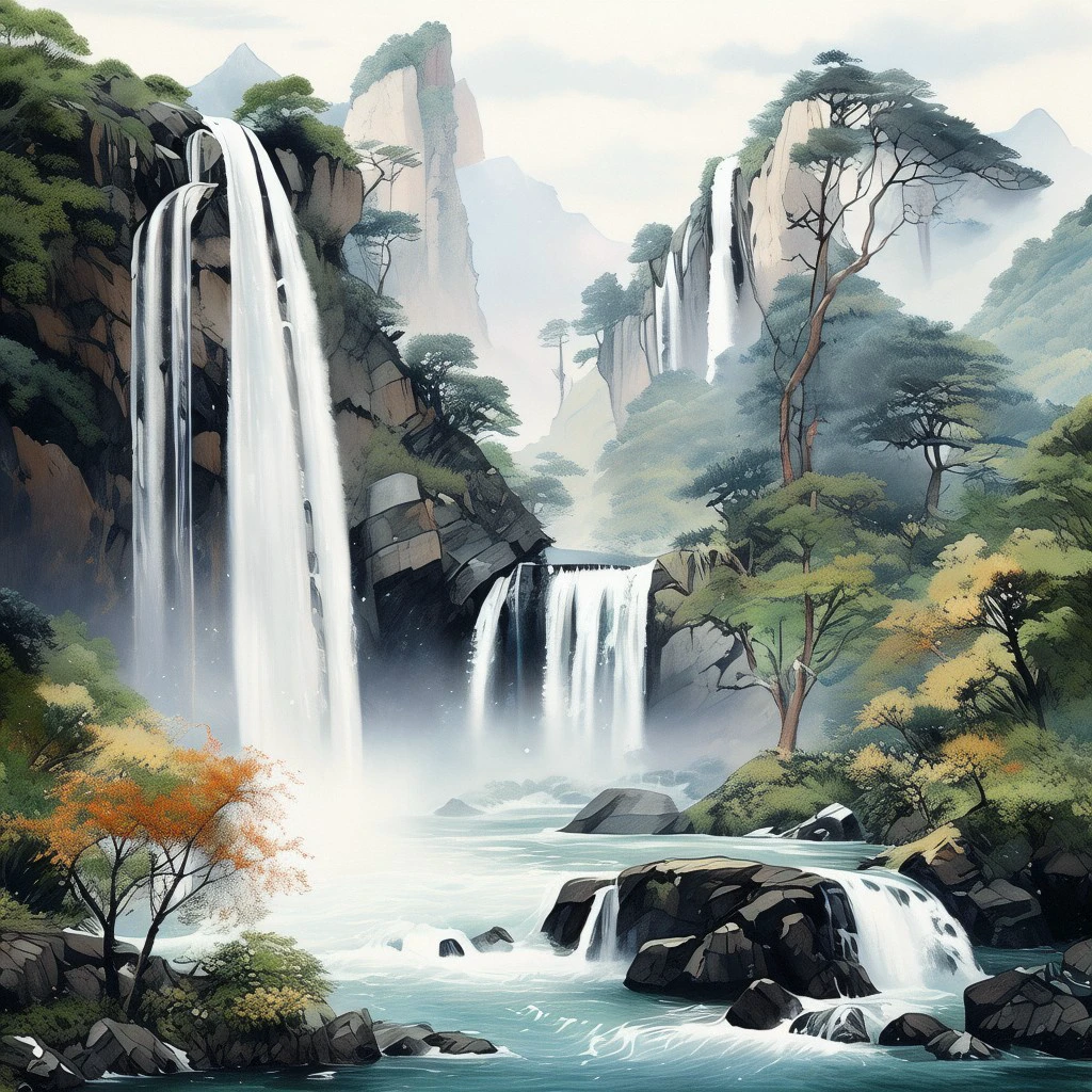 Waterfall/瀑布/滝