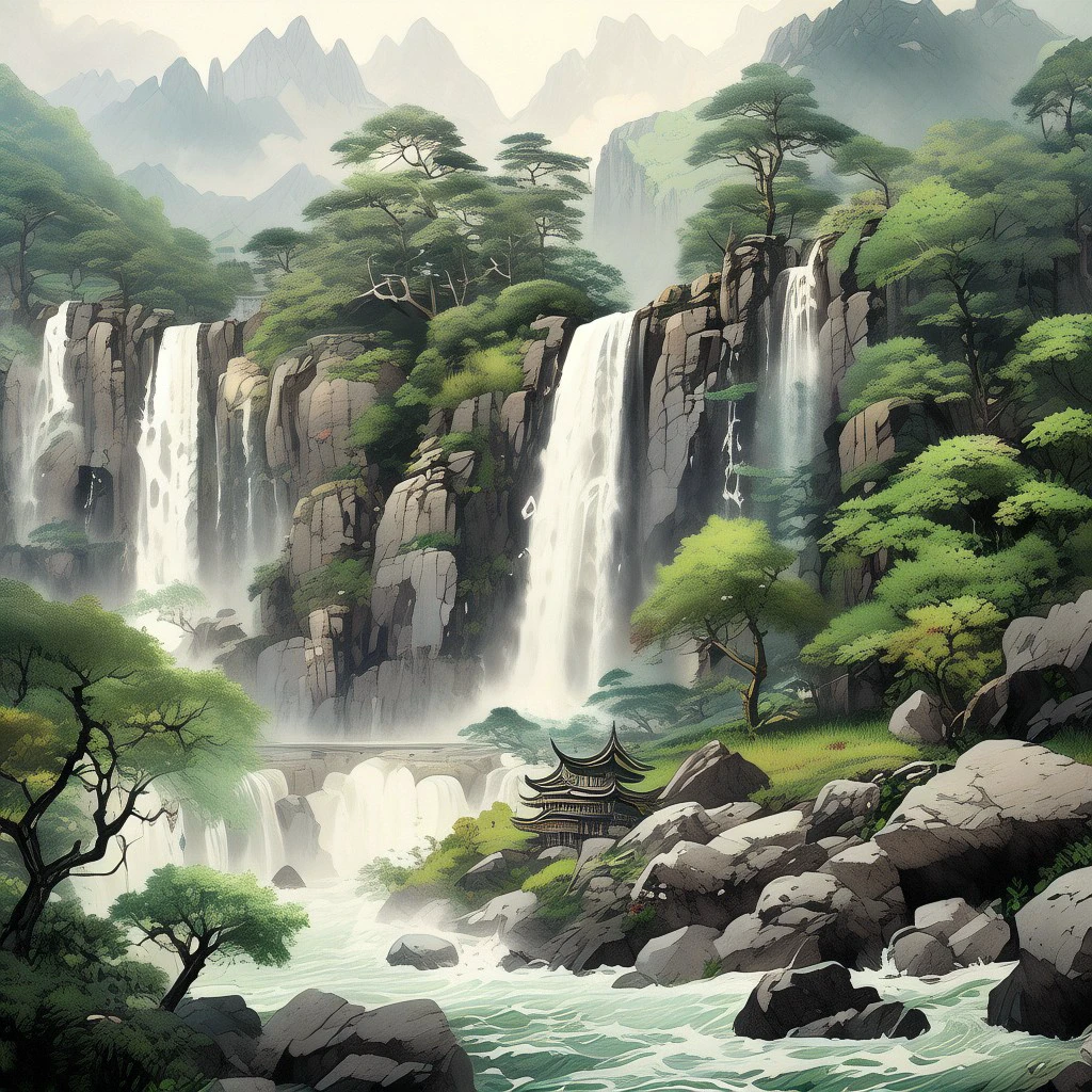 Waterfall/瀑布/滝