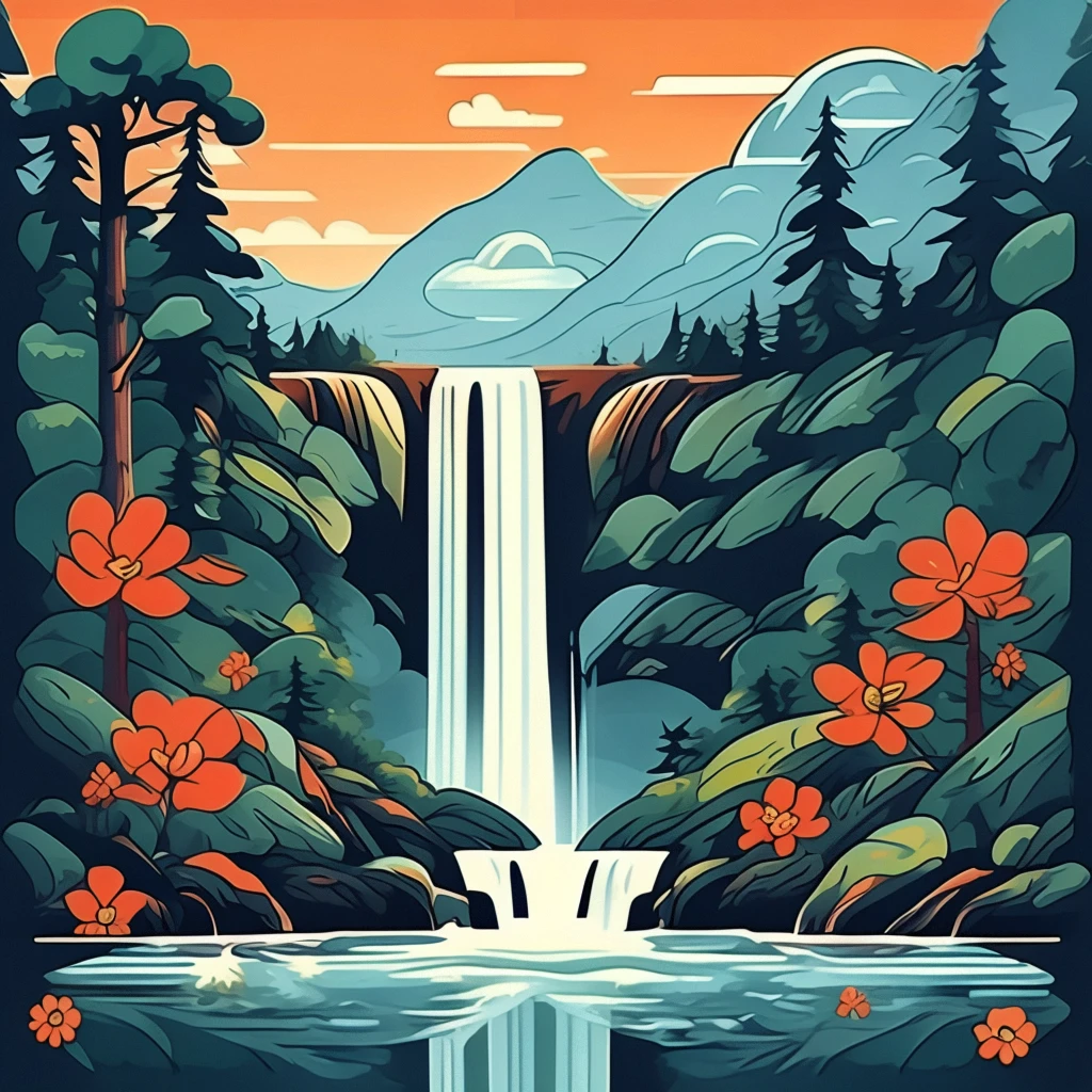Waterfall/瀑布/滝