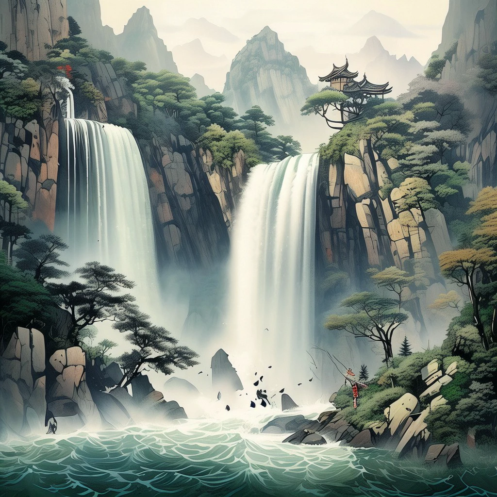 Waterfall/瀑布/滝