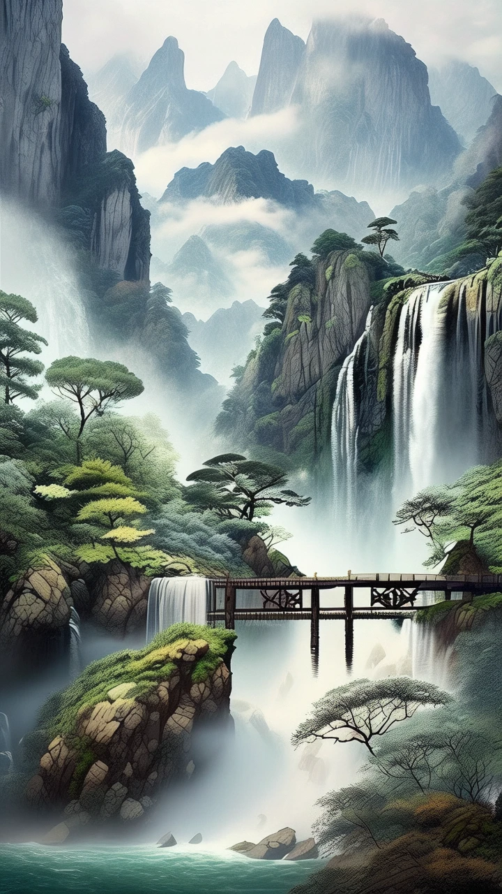 Waterfall/瀑布/滝