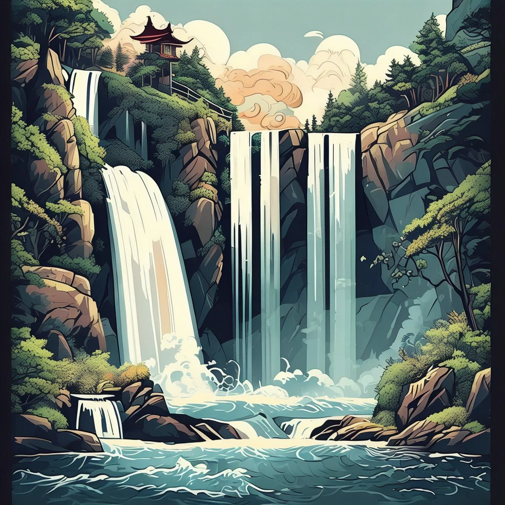 Waterfall/瀑布/滝