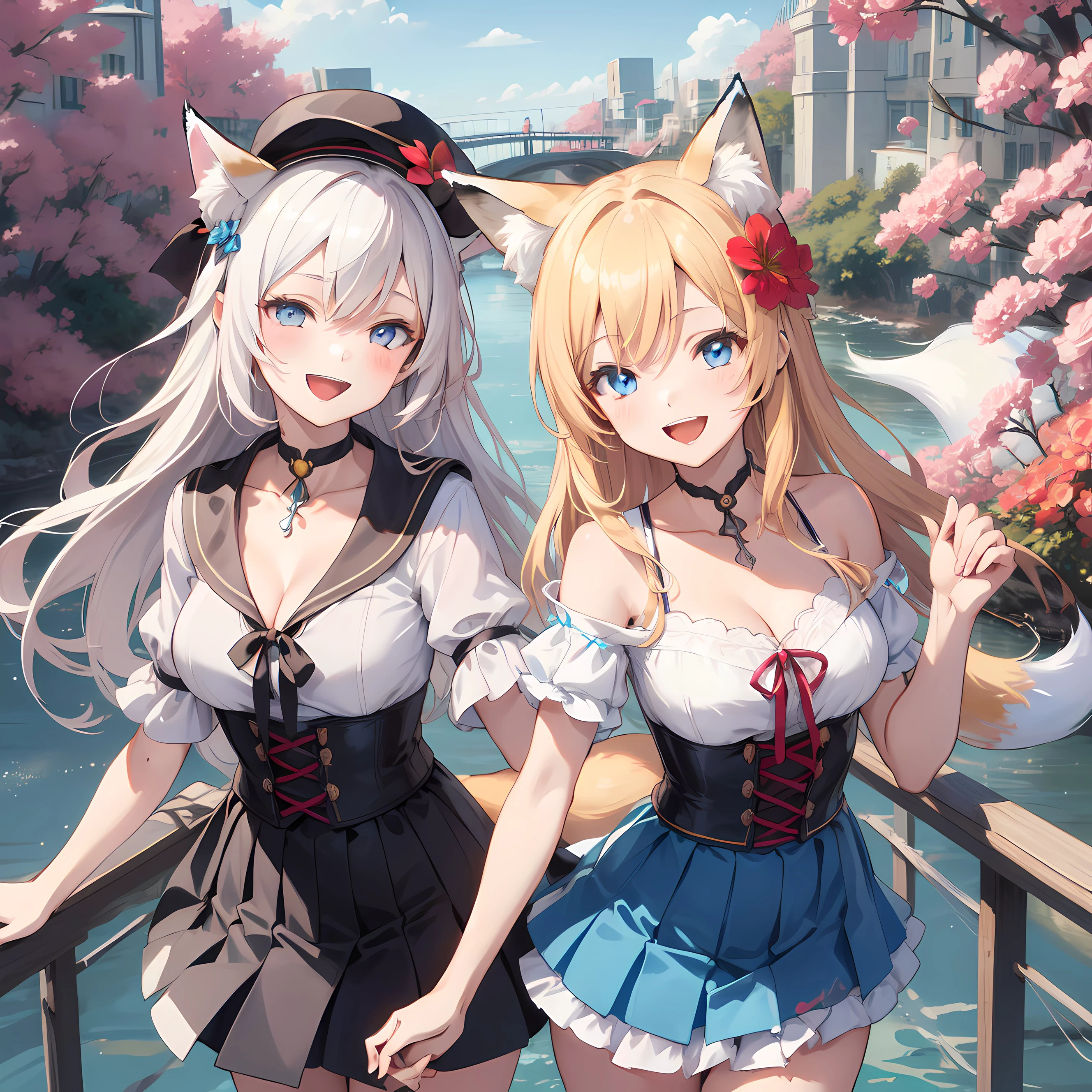 古都と狐少女